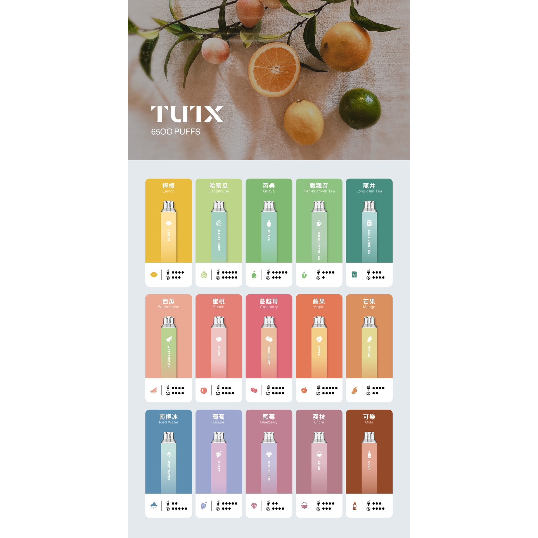 <p><strong>TUTX 6500口<br />
拋棄式/一次性</strong></p>